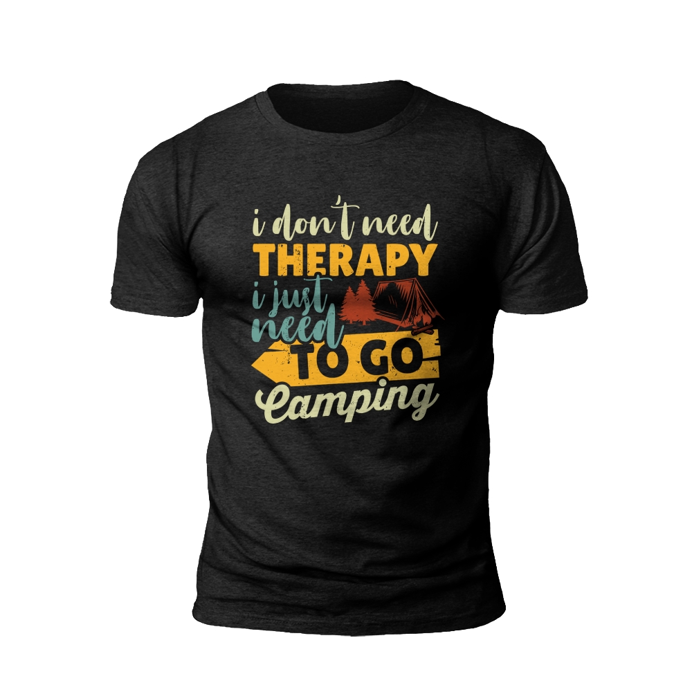 Nature's Healing: Camping Therapy T-Shirt