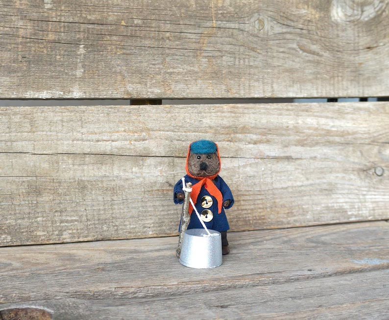 Christmas decoration-Jug-band organic art doll(Hand-made)