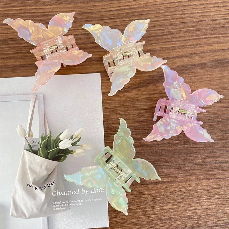Women’s IG Style Sweet Artistic Butterfly Acetic Acid Sheets Hair Claws