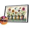 (US Only)Diamond Painting - Full Round Drill - Garden Pots (Canvas|40*30cm)