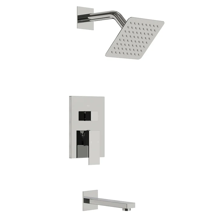 EVERSTEIN Single Handle 2-Spray Bathtub and Shower Faucet in Chrome SFS-1172-CH