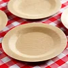 10 Pack | 11" Eco Friendly Bamboo Round Disposable Dinner Plates