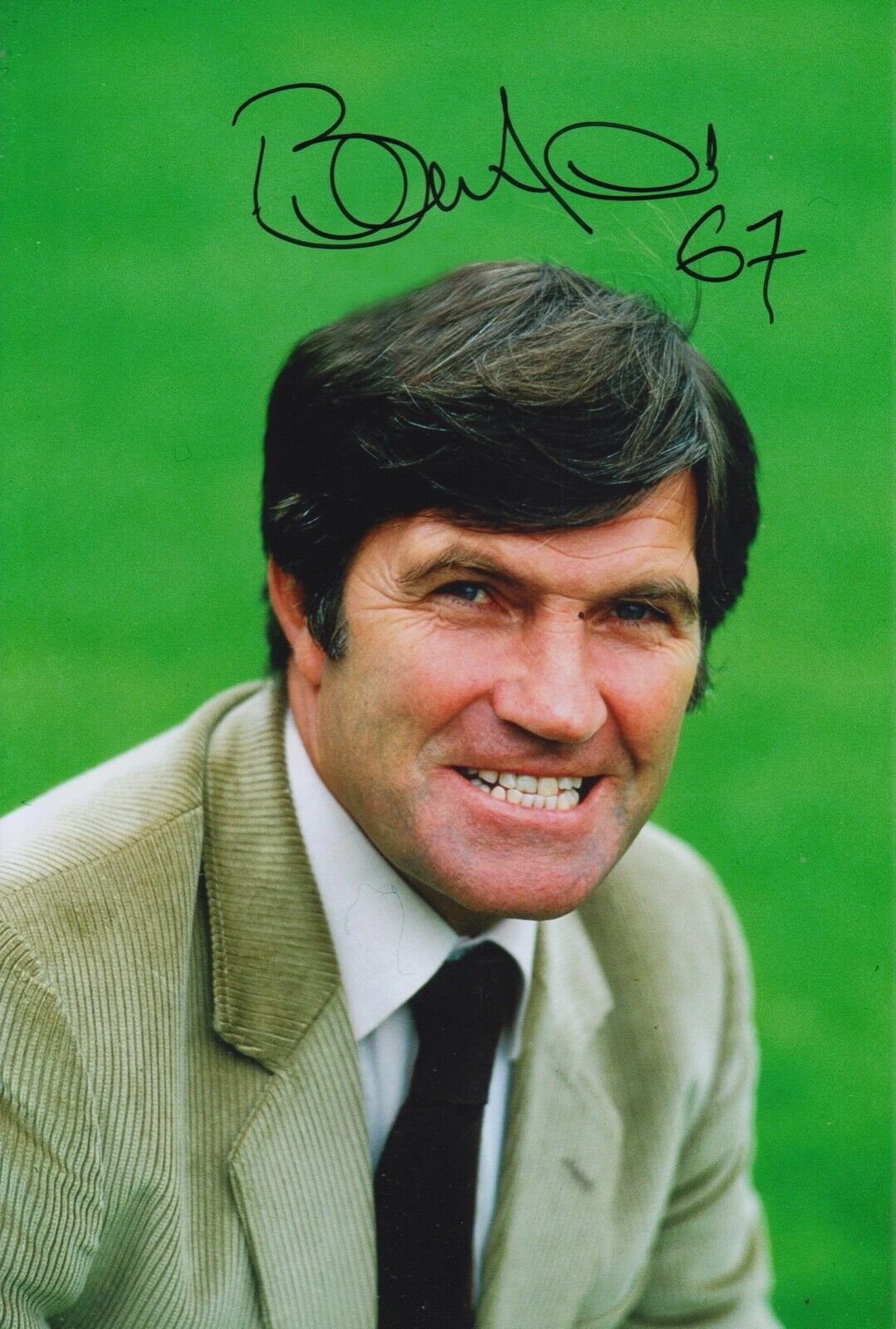 BERTIE AULD HAND SIGNED 12X8 Photo Poster painting CELTIC FOOTBALL AUTOGRAPH 5