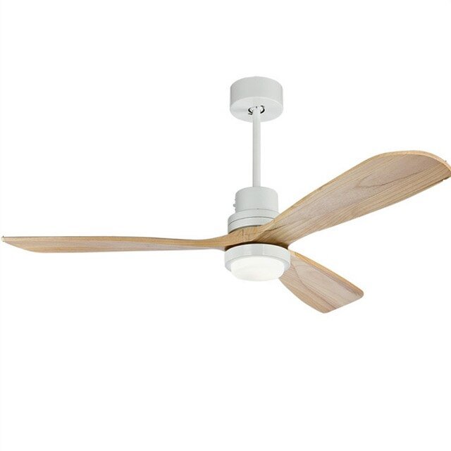 52 Inch Modern Wooden Pendant Fans With Lights Remote Control Ventilador De Techo Fan LED Light Bedroom Pendant Fans