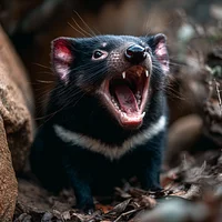 Tasmanian Devil Yawn - Diamond Painting