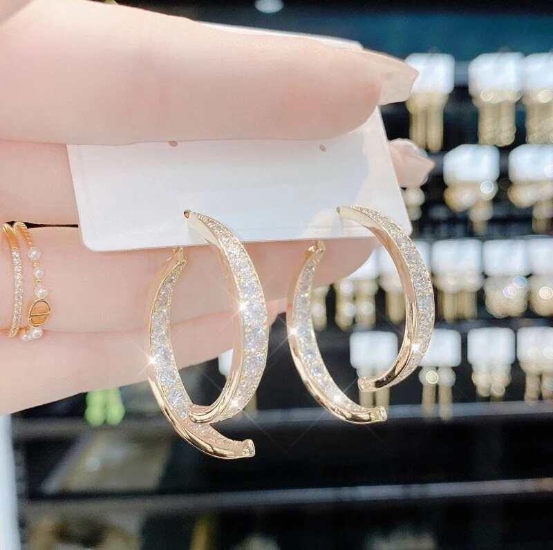LAST DAY 58% OFF--Cross Curved Earrings✨