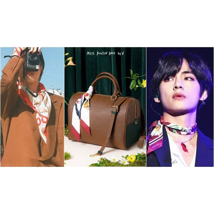 BTS V Mute Boston Bag Scarf