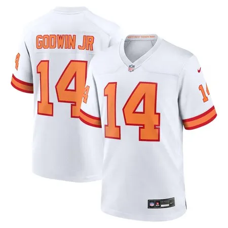 Youth '76 Tampa Bay Buccaneers #14 Chris Godwin  White Player Game Jersey