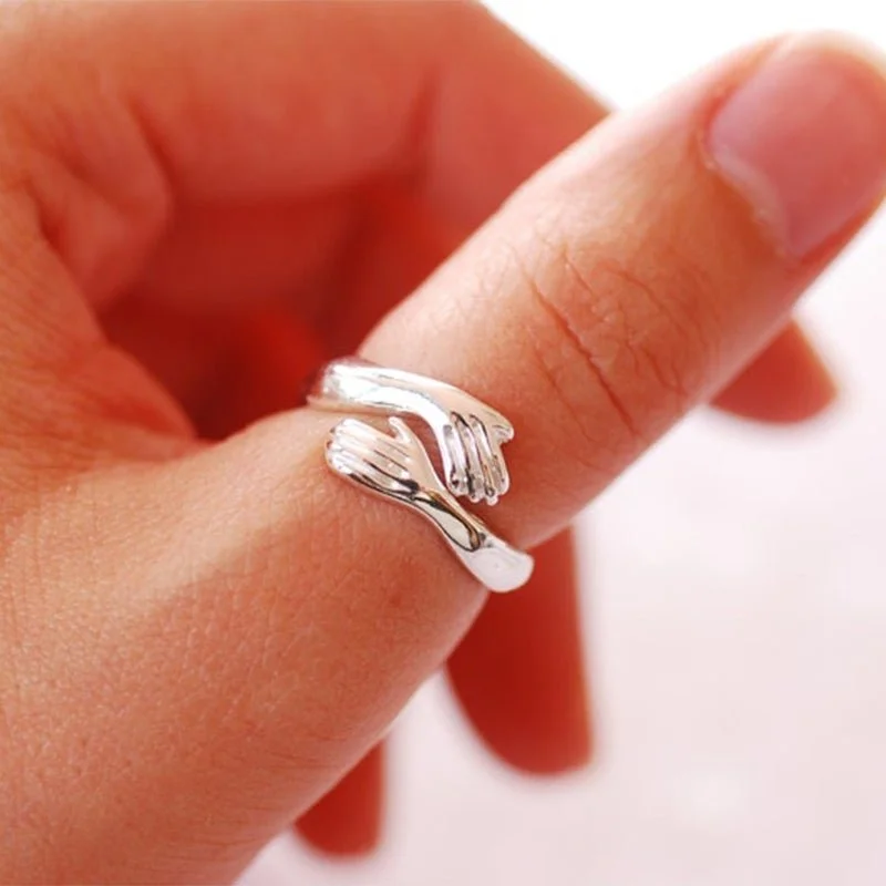For Wife - S925 I Had You and You Had Me Hug Ring