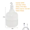 LED Camping Lamp Dimmable with Hook Garden Decoration Lamp for Outdoor Equipment
