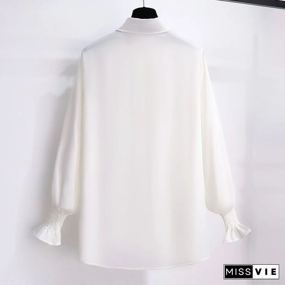 Sweet White Blouse+Knit Vest P15839
