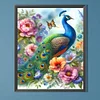 5D DIY Full Round Drill Diamond Painting Garden Peacock Decor Art Craft 40x50cm