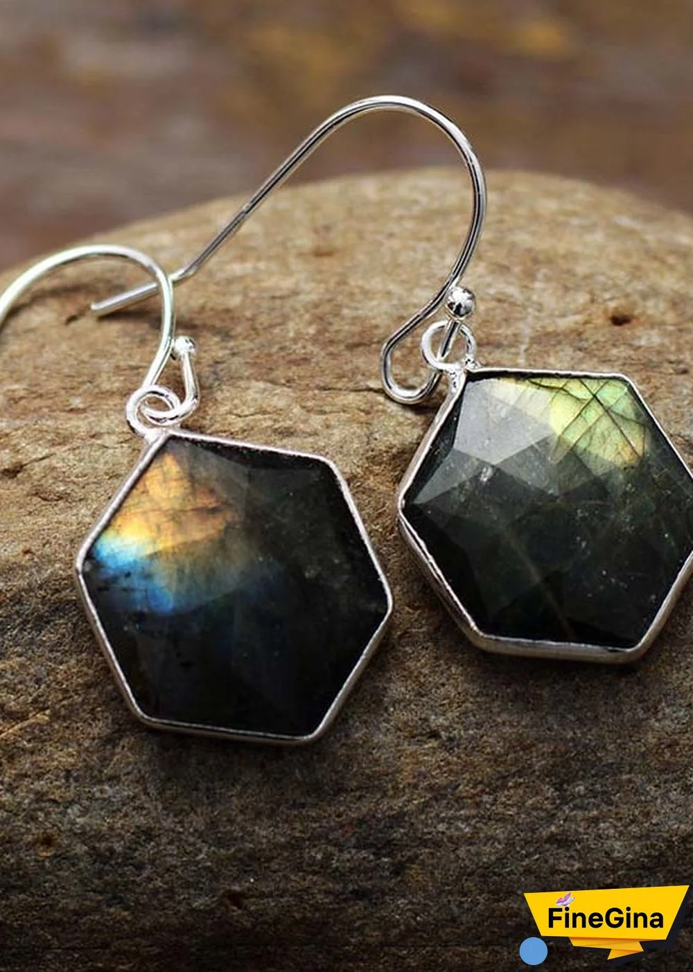 Boho Earrings, Dangle Earrings, Blue Apatite