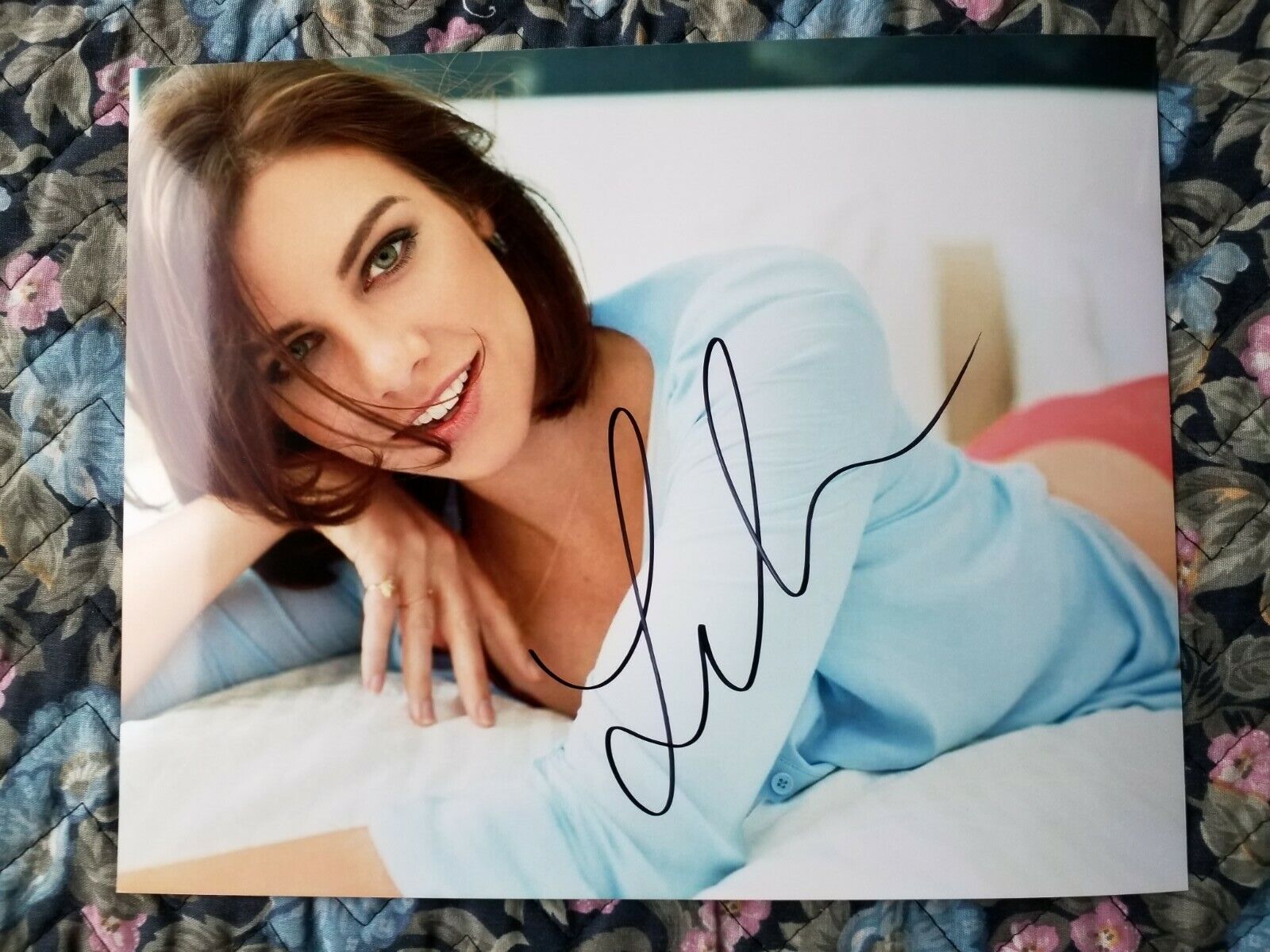 Lauren Cohan / Walking Dead Sexy Hot Authentic Signed Autograph 8x10 Photo Poster painting