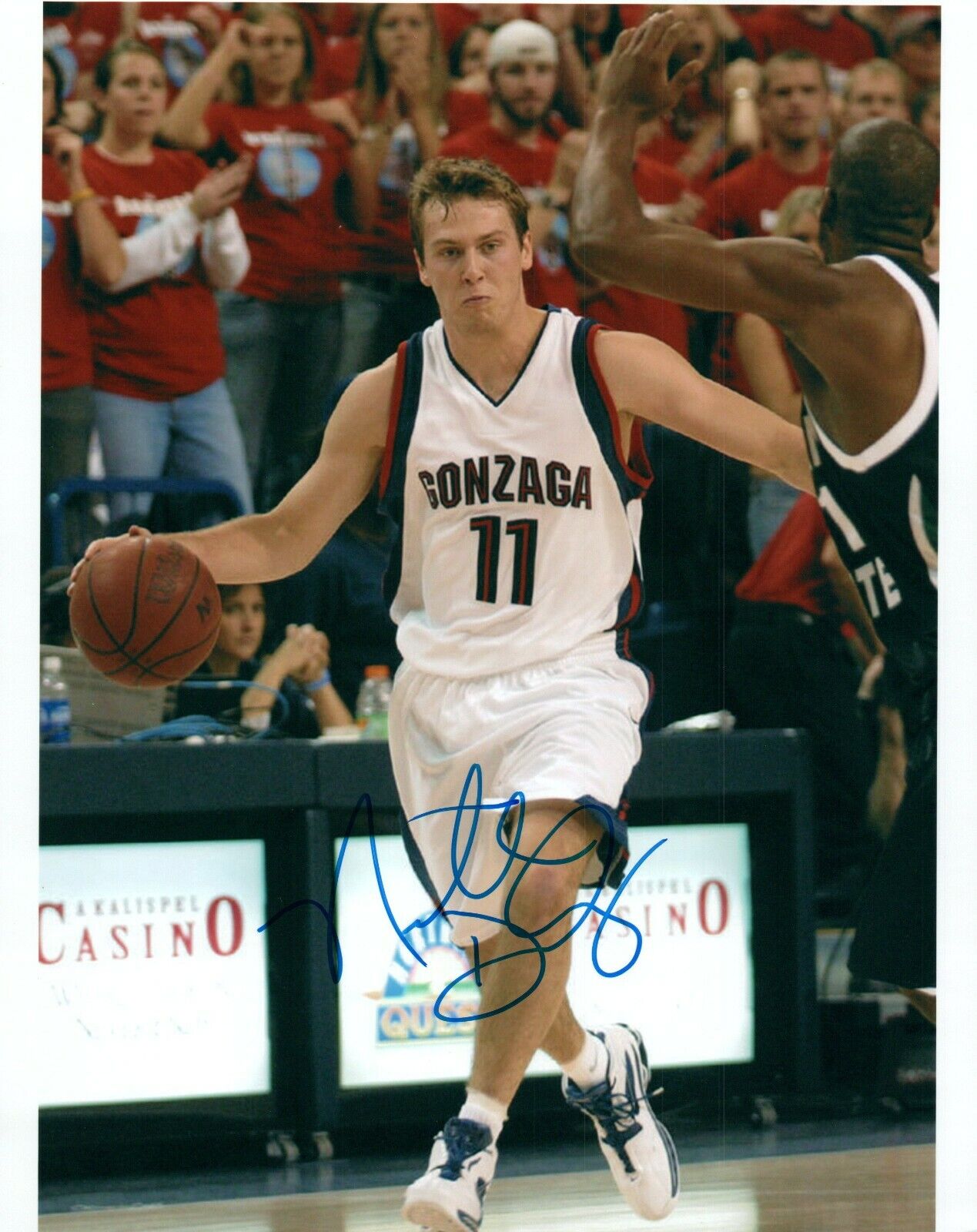 Nathan Doudney NCAA College Gonzaga Hand Signed Autograph 8x10 Photo Poster painting