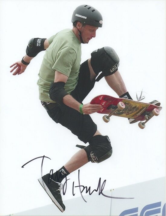 *TONY HAWK*SIGNED*AUTOGRAPHED*Photo Poster painting*SKATEBOARDING*COA*8.5 X 11