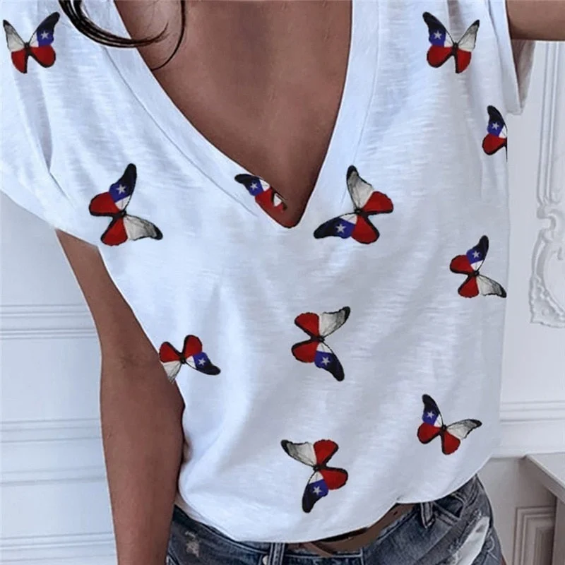 Heart Print Women Shirt Blouse Plus Size 2020 Casual Summer Short Sleeve Loose Shirt Ladies Streetwear Tops Blusa Clothing