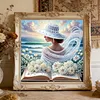 Beauty with White Roses kits sp&eacute;ciaux de peinture partielle en forme de drill partiel 5D pour adultes d&eacute;butants d&eacute;coration int&eacute;rieure diamants et kits