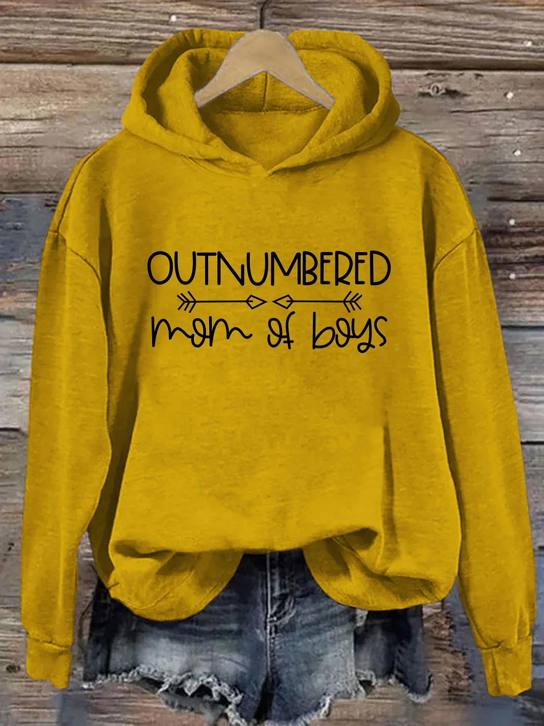 Outnumbered Mom Of Boys Hoodie
