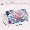 (25cm)Galaxy Pearl Rose DIY Diamond Painting PU Tissue Holder Box