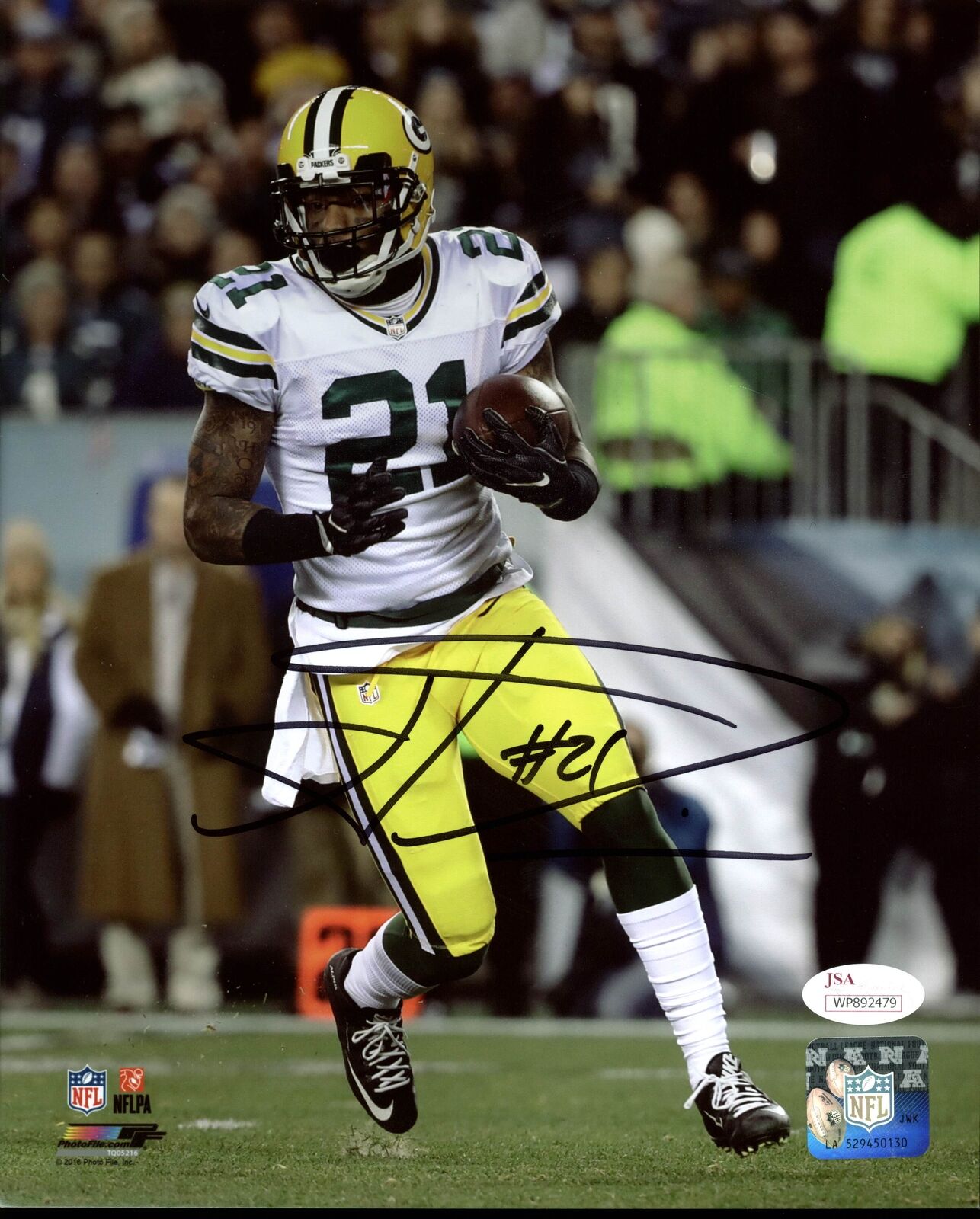 Packers Ha Ha Clinton-Dix Authentic Signed 8x10 Photo Poster painting Autographed JSA Witness