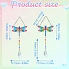 2pcs Dragonfly Diamond Painting Double-sided Crystal Window Suncatcher Craft Set Birthday Gifts Home Garden Decor Hanging Kit