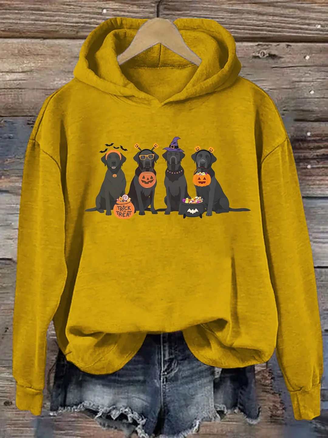 Halloween Black Lab Hoodie