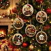 6pcs DIY Pearl Diamond Painting Christmas Tree Hanging Ornaments