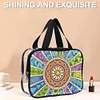 DIY Mandala Diamant Kunst Strass Make-up Tasche Transparent PVC Aufbewahrungspack Geschenk