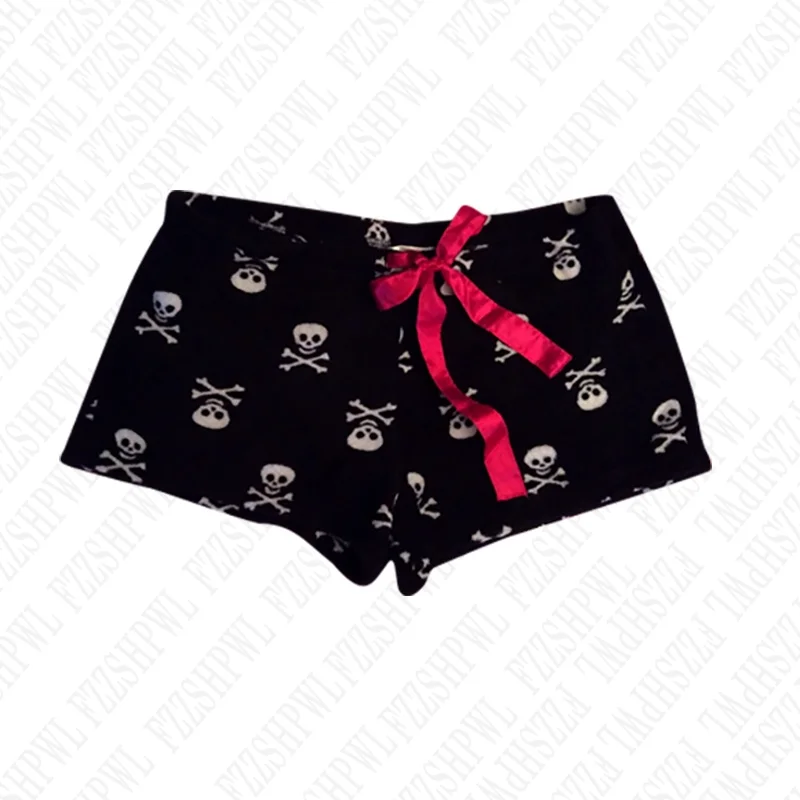 Aonga Punk hip hop women's shorts streetwear casual gothic harajuku all-match vintage y2k emo girl sexy slim shorts chic aesthetic top aonga