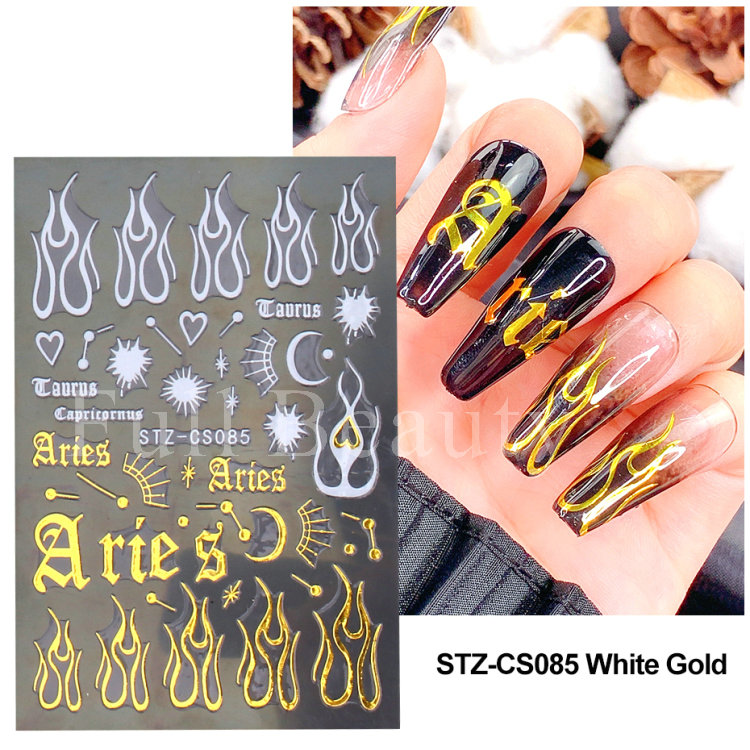 Bayoumowers Pink Marble 3D Nail Stickers Ink Blooming Geometry Lines Adhesive Sliders Watercolor Flower Leaves Nail Art Decals LASTZ-SJ031
