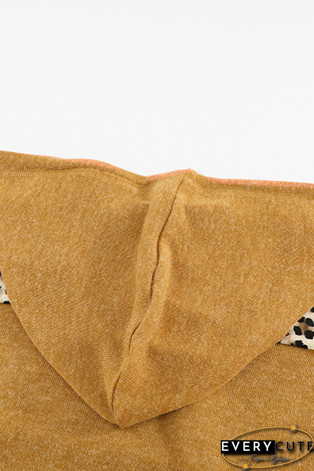 Leopard Patchwork Pullover Hoodie