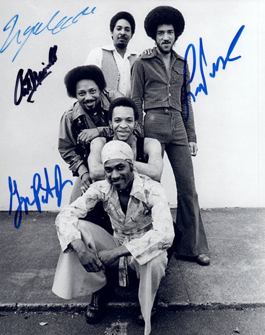 The Meters Band Signed 8X10 Photo Poster painting x4 Nocentelli Porter Jr Modeliste Neville COA