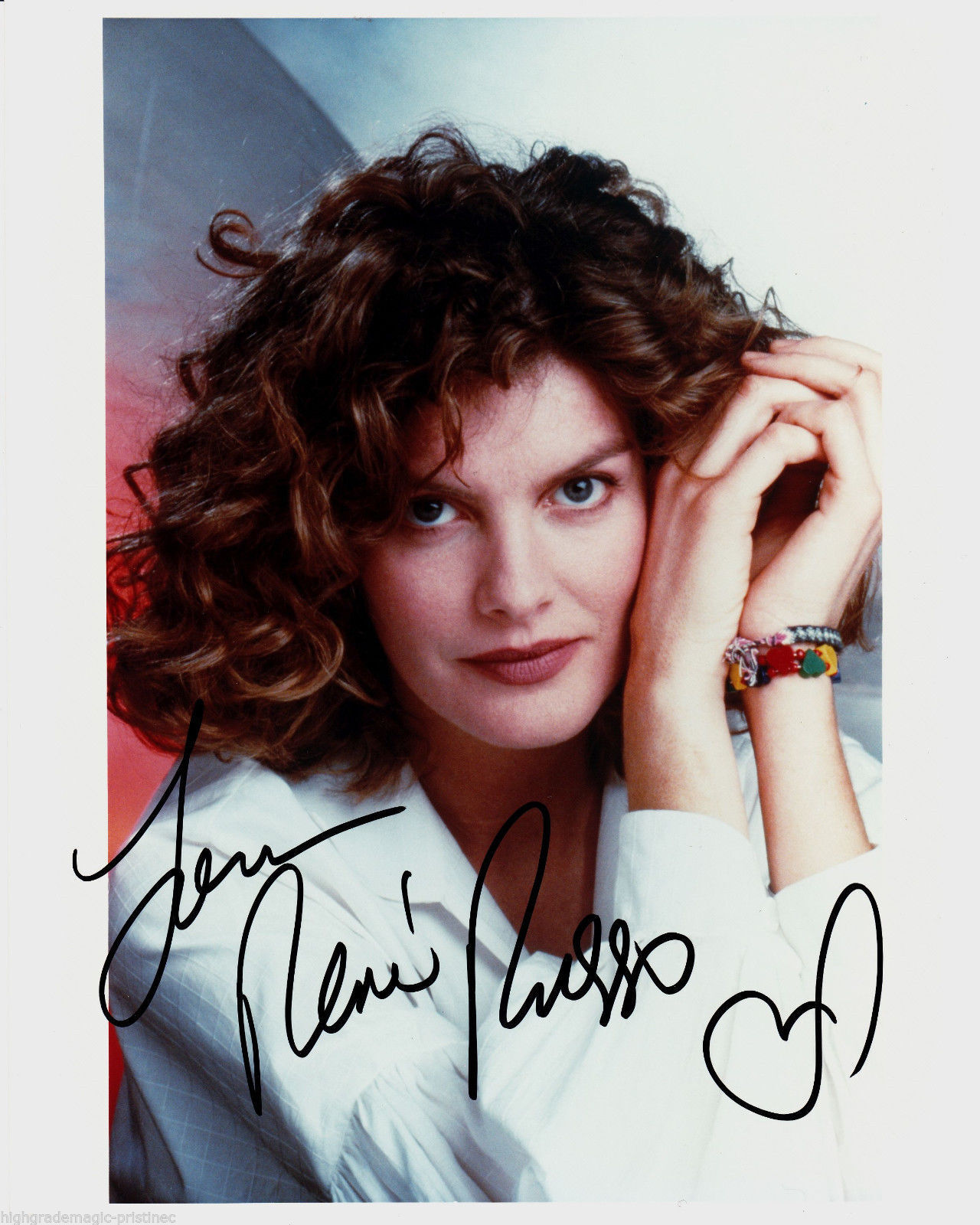 RENE RUSSO, ACTRESS AUTOGRAPHED INSCRIBED & SIGNED 8X10 Photo Poster painting WITH COA