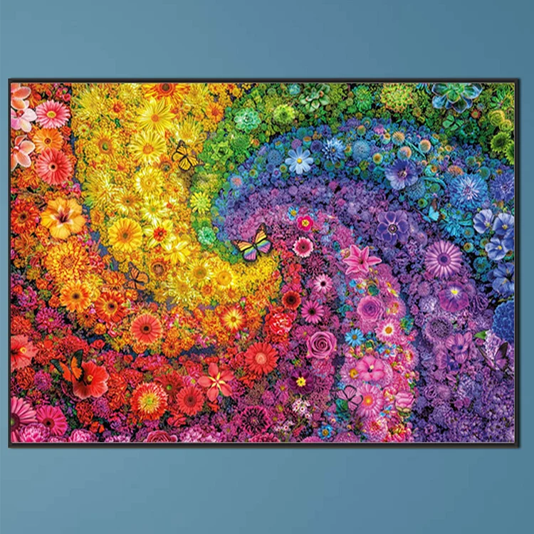 5D Diamond Painting Multi Colored Swirls Mandala Kit