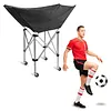 [US Local Warehouse] Collapsible Hammock Ball Cart with Wheels Volleyball Cart with Carry Bag Garage Sports Equipment Organizer for Easy Storage and Transport Hold Up To 28 Balls