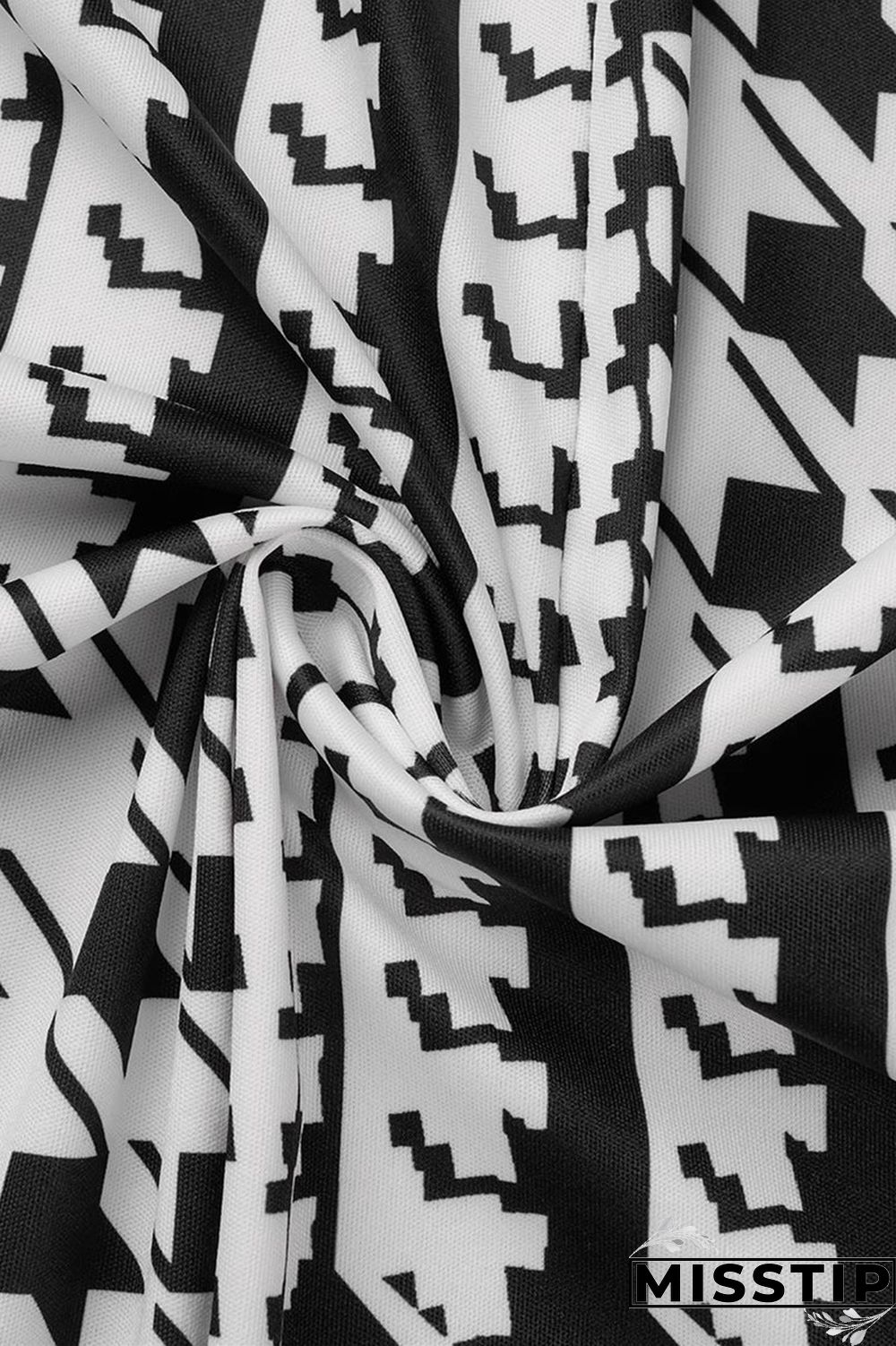 Black White Casual Print Ripped Printing Cardigan Collar Long Sleeve Two Pieces