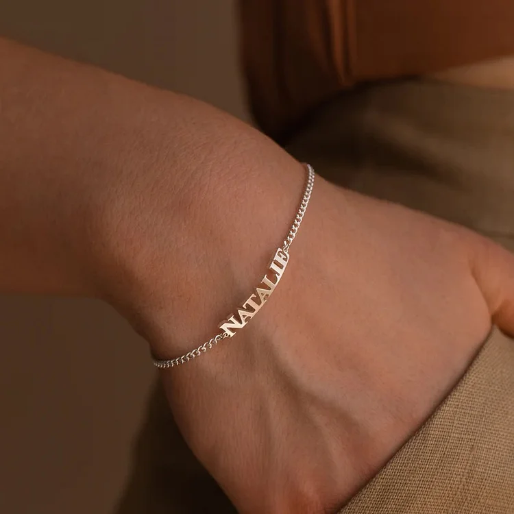 Custom Name Bracelet Cuban Chain