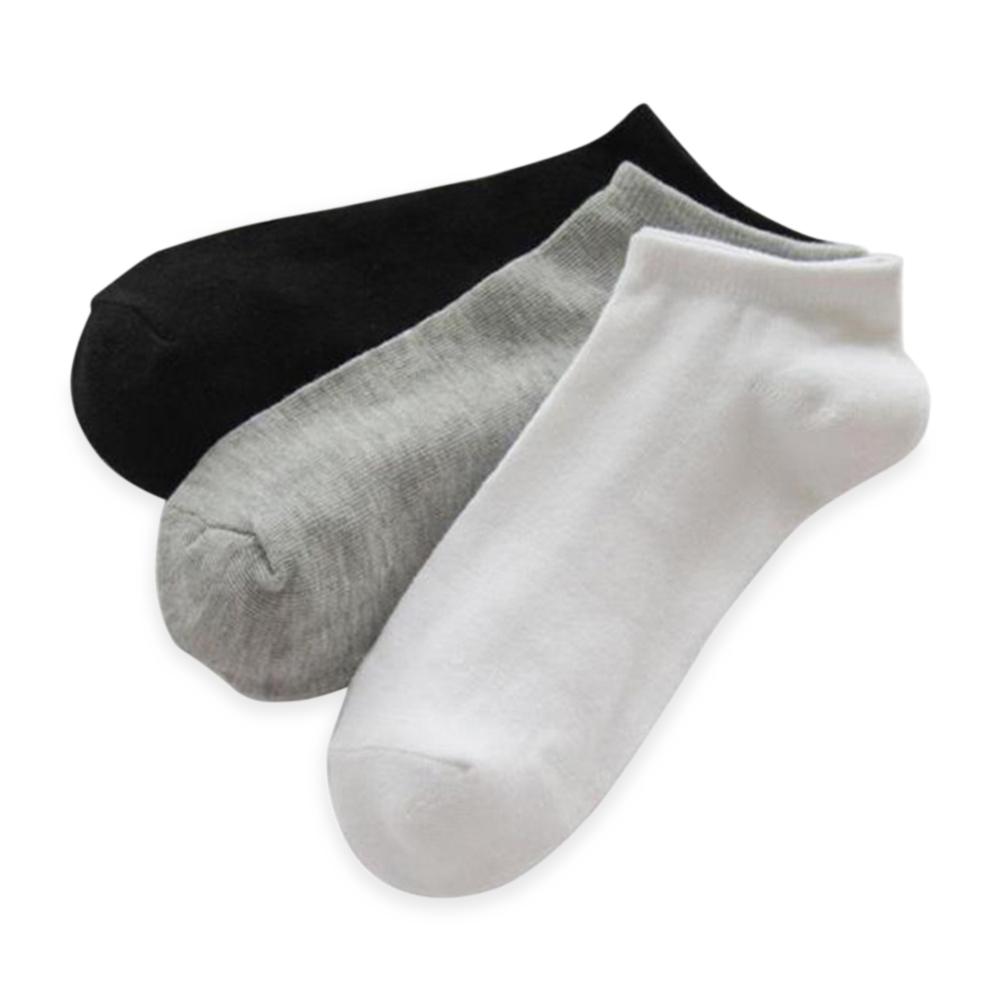 

6 Pairs Solid Casual Cotton Breathable Invisible Crew Socks (3-color Mixed), Multicolor, 501 Original