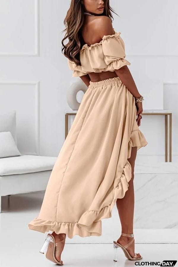 Windmill Off The Shoulder Midi Dress Suit