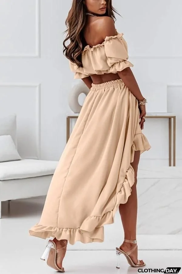 Windmill Off The Shoulder Midi Dress Suit