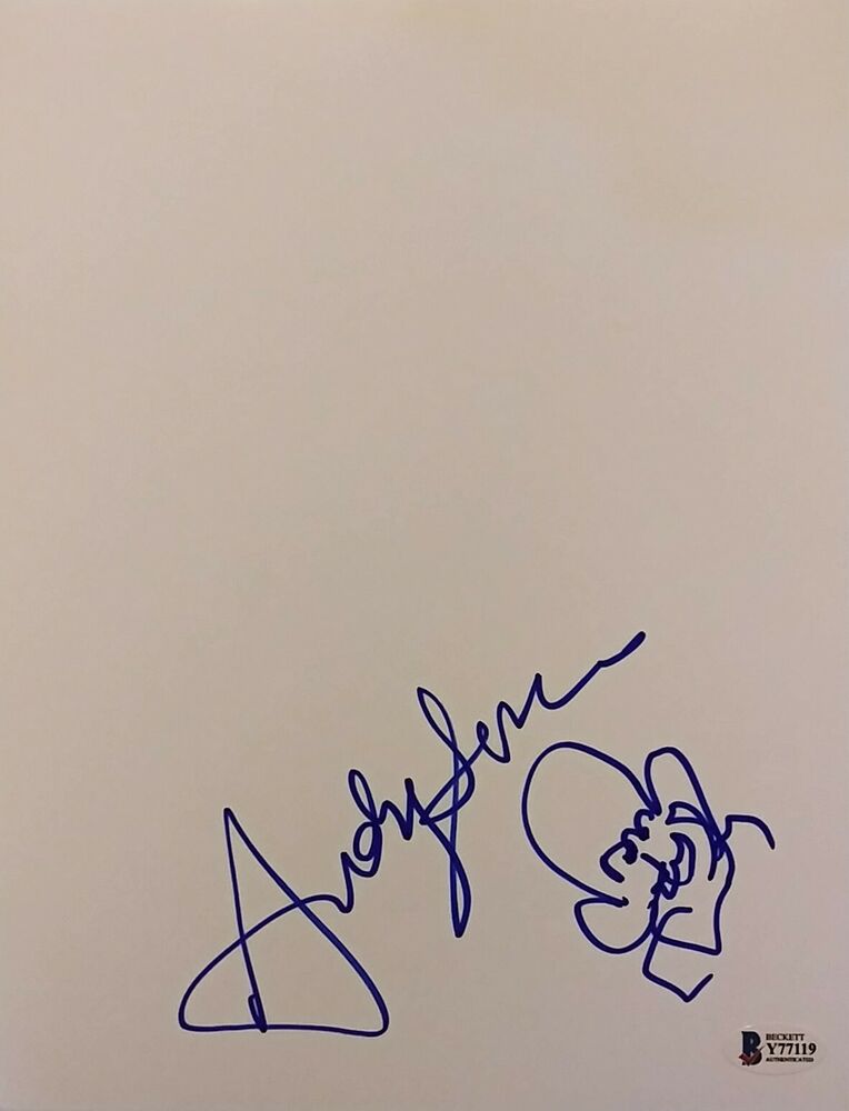 Andy Serkis - HOBBIT GOLLUM - signed sketch BECKETT