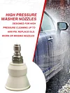 High-Pressure Pressure Washer Tips Splash-proof Wash Gun Adapter Stainless Steel