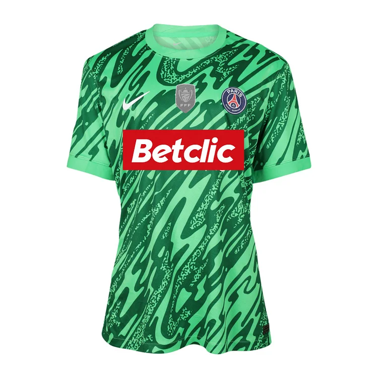 Fans-Paris Saint-Germain 24/25 French Cup Green Goalkeeper Jersey (with French Cup Badge)