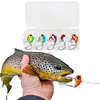 5Pcs Fishing Lures 6g 10g Rotating Metal Vib Vibration Bait Spinner Spoon Lure