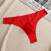 Men's Sexy Ice Silk Thong Seamless 3D Convex Thin Breathable T-Pants