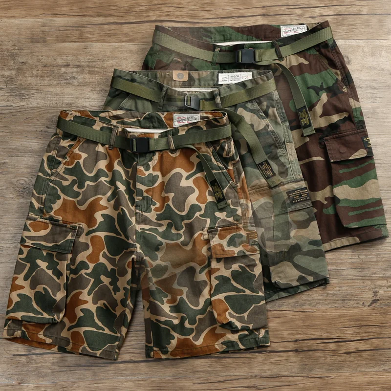 Men's American Camouflage Cargo Shorts