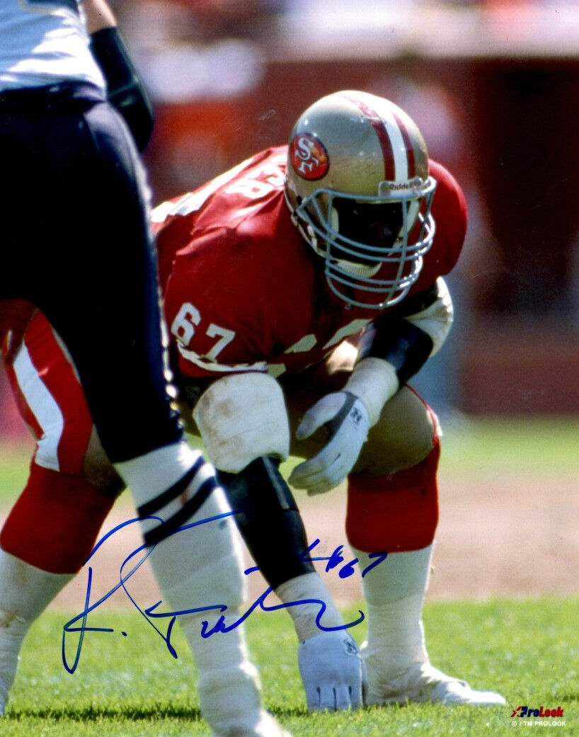 Signed 8x10 ROY FOSTER San Francisco 49ers Autographed Photo Poster painting - w/ COA