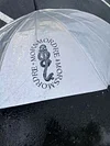 Laser snake logo umbrella, larger and thicker black vinyl umbrella for sunny and rainy days