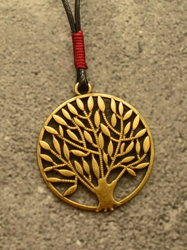 Vintage Ethnic Style Tree Long Necklace